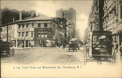 Turk's Head and Westminster Street Providence, RI Postcard Postcard Postcard