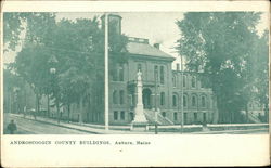 Androscoggin County Buildings Postcard