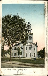 Old South Church Reading, MA Postcard Postcard Postcard