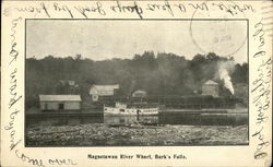 Magnetawan River Wharf Burk's Falls, ON Canada Ontario Postcard Postcard Postcard