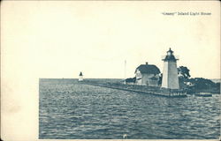 "Grassy" Island Light House Postcard