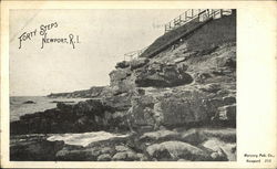 Forty Steps Newport, RI Postcard Postcard Postcard