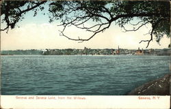 Geneva and Seneca Lake from The Willows New York Postcard Postcard 