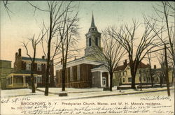 Presbyterian Church Manse and W. H. Moore's Residence Postcard