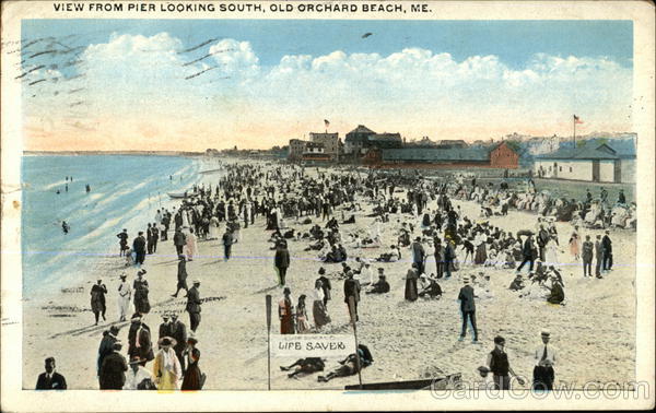 View From :Pier Looking South Old Orchard Beach Maine