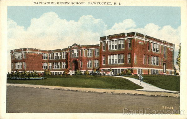 Street View of the Nathaniel Green School Pawtucket Rhode Island