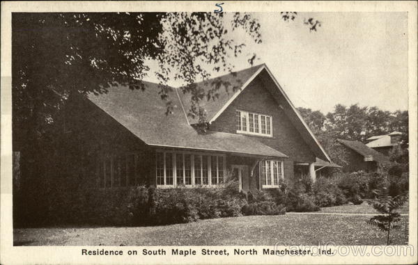 Residence on South Maple Street North Manchester Indiana