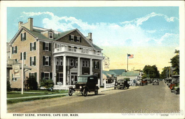 Street Scene in Cape Cod Hyannis Massachusetts
