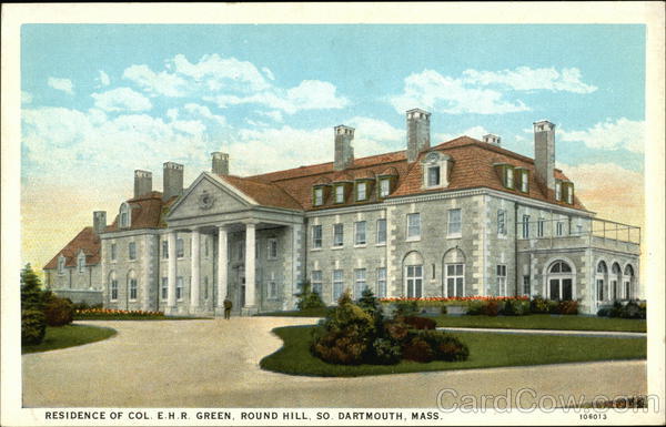 Residence of Col. E.H.R. Green, Round Hill, So. Dartmouth Massachusetts