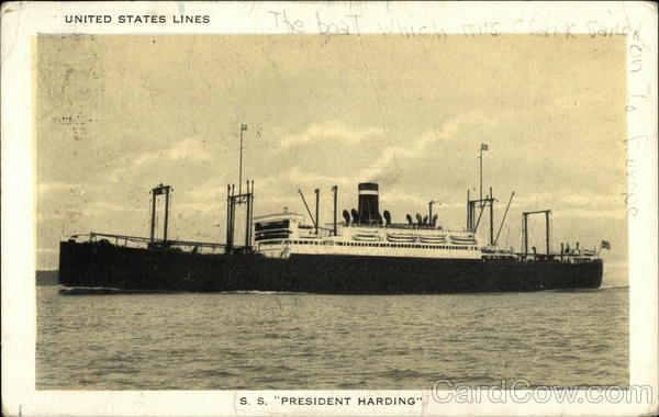 S. S.President Harding - United States Lines Steamers