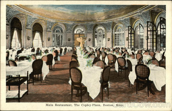 The Copley Plaza - Main Restaurant Boston Massachusetts