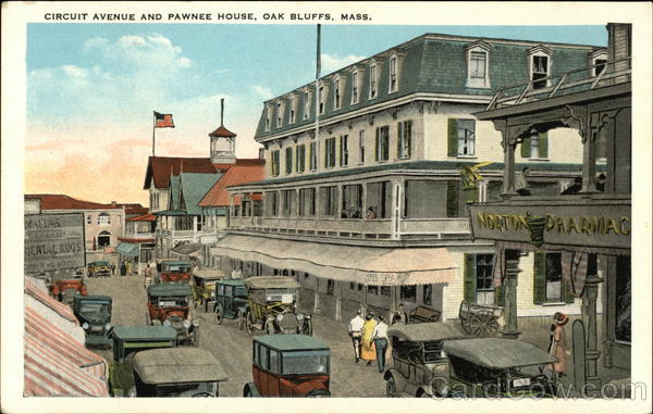 Circuit Avenue and Pawnee House Oak Bluffs Massachusetts