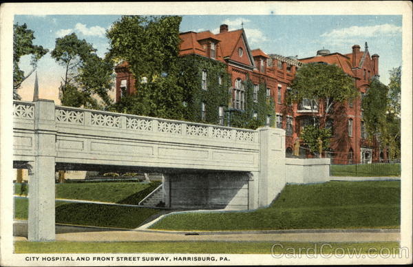 City Hospital and Front Street Subway Harrisburg Pennsylvania