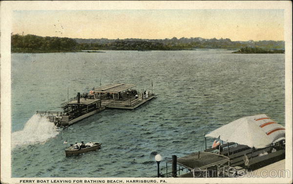 Ferry Boat Landing for Bathing Beach Harrisburg Pennsylvania
