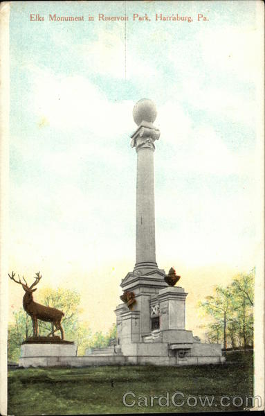 Elks Monument in Reservoir Park Harrisburg Pennsylvania