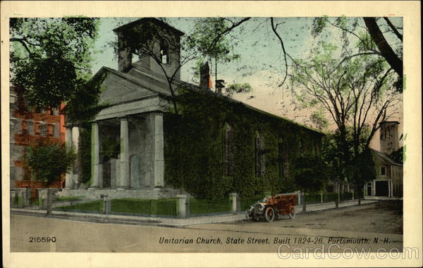 Unitarian Church, State Street. Built 1824-26 portsmouth New Hampshire