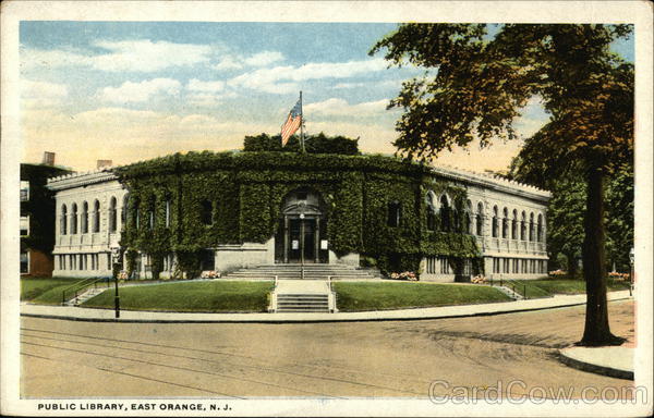 Public Library East Orange, NJ Postcard