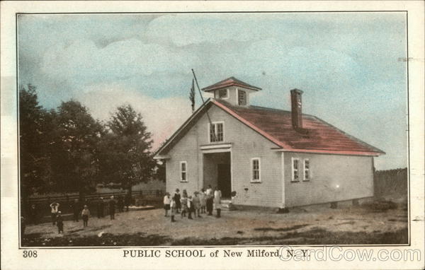 Public School Building New Milford New York