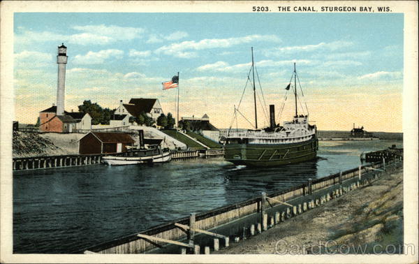 Boats on the Canal Sturgeon Bay Wisconsin
