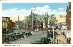 The Square Keene, NH Postcard Postcard Postcard