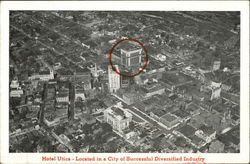 Aerial View of Town and Hotel Utica Aerial View of Town and Hotel Utica