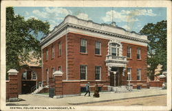 Central Police Station Woonsocket, RI Postcard Postcard Postcard