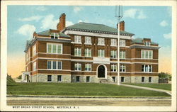 West Broad Street School Postcard