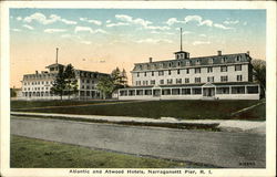 Atlantic and Atwood Hotels Postcard