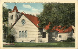 Baptist Bible Institute - Managan Chapel New Orleans, LA Postcard Postcard Postcard