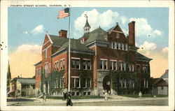 Fourth Street School Hudson, NY Postcard Postcard Postcard