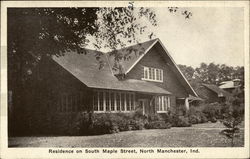 Residence on South Maple Street Postcard