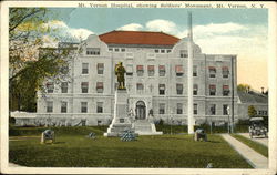 Mt. Vernon Hospital, Showing Soldiers' Monument Postcard