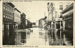 Business Section Under Water Postcard