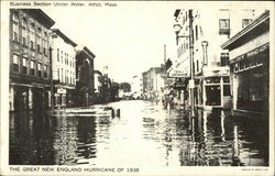 Business Section Under Water Postcard