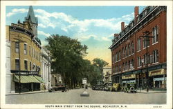 South Main Street from the Square Rochester, NH Postcard Postcard Postcard