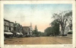 Main Street Athol, MA Postcard Postcard 