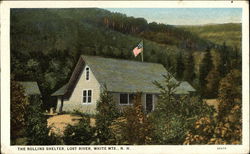 The Rollins Shelter Lost River, NH Postcard Postcard Postcard