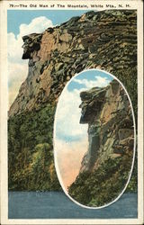 The Old Man Of The Mountain, White Mts. Franconia, NH Postcard Postcard Postcard