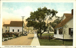 Typical Cape Cod Homes Postcard