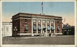 United States Post Office Narragansett Pier, RI Postcard Postcard Postcard