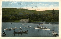 Lake in Wildwood Park Postcard