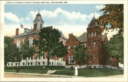 Knox's County Court House and Jail Rockland, ME Postcard Postcard Postcard