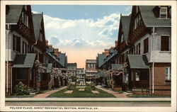 Pelham Place, Ghent Residential Section Norfolk, VA Postcard Postcard Postcard