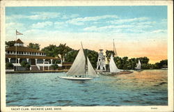 Yacht Club Buckeye Lake, OH Postcard Postcard Postcard