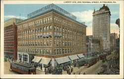 Liberty Avenue and Federal Street Postcard