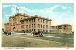 Textile School Lowell, MA Postcard Postcard Postcard