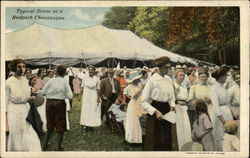 Typical Scene At A Redpath Chautauqua Social History Postcard Postcard Postcard