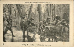 Boy Scouts - Crossing Creek Postcard