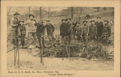 "Scouts Build Bridges" Postcard
