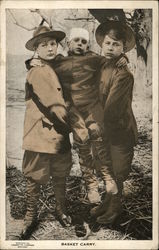 Basket Carry Boy Scouts Postcard Postcard Postcard